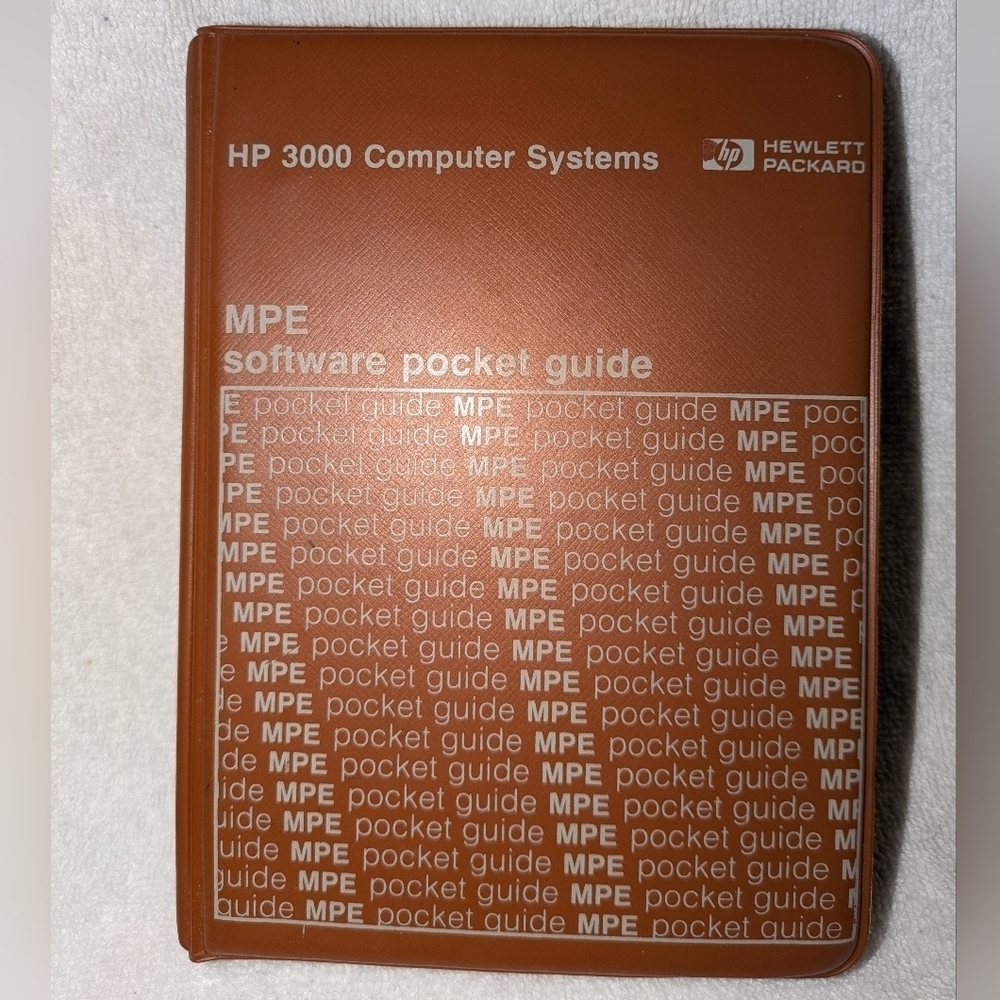 HP Brown Software Pocket Guide